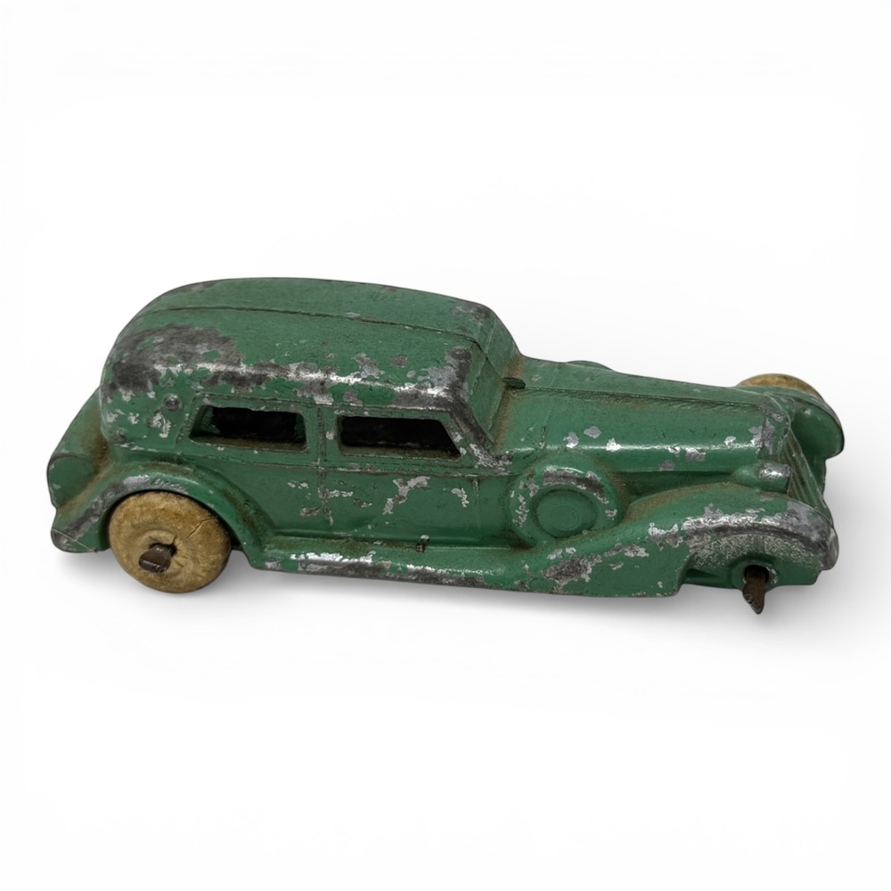 Vintage 1930s Lincoln White Metal‎ Works Graham Slush Car Toy Kansas Barclay